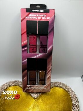 ELF Plumping Glow Reviver Lip Oil Kit - 4 Pieces
